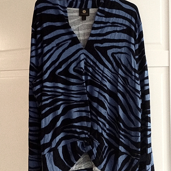 JM Collection Sz XL Rayon/Spandex Animal Print Top. ๐๐ค - Picture 2 of 12